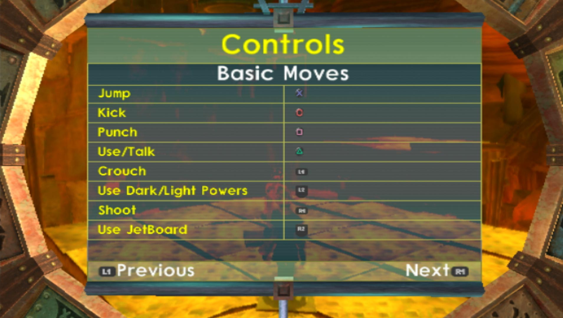 Jak 3 PS2 controls basic moves