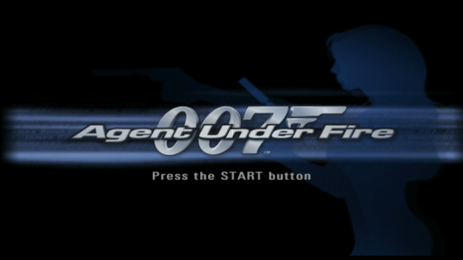 James Bond 007 Agent Under Fire PS2 title start screen