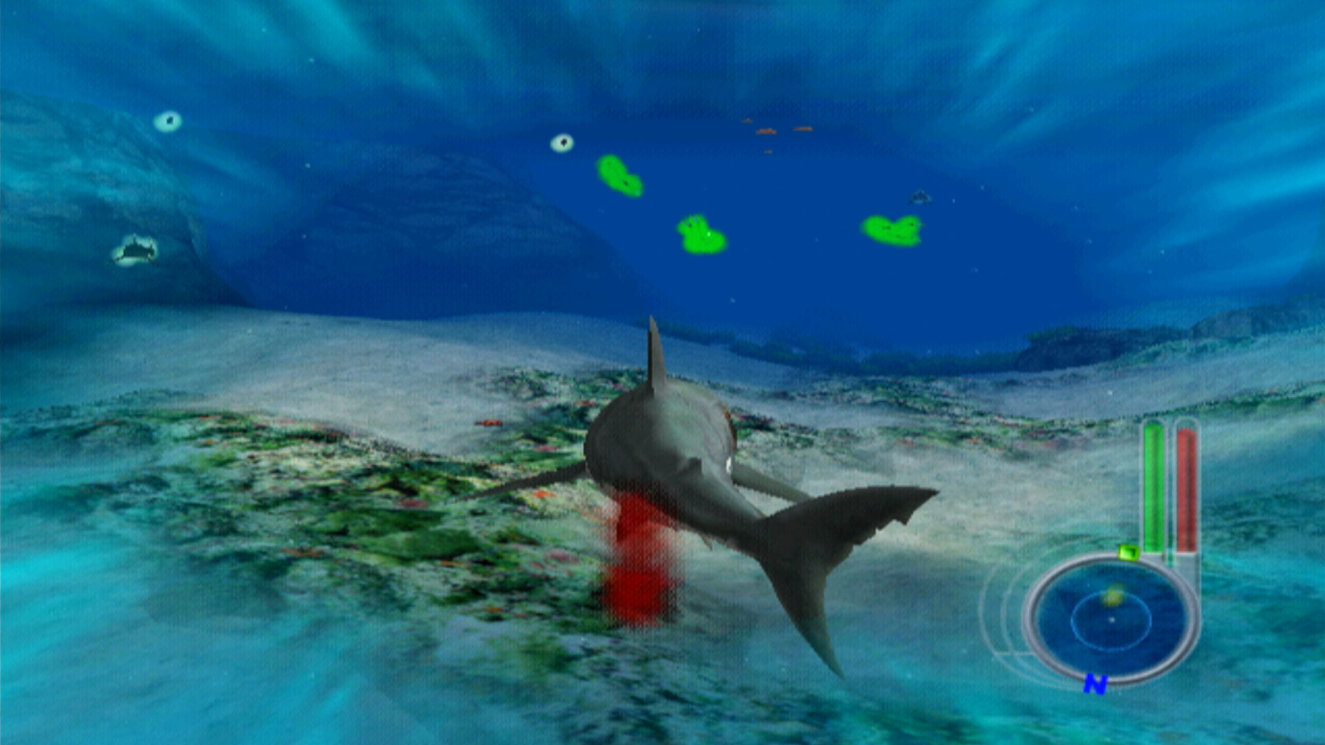 Jaws Unleashed PS2 shark vision