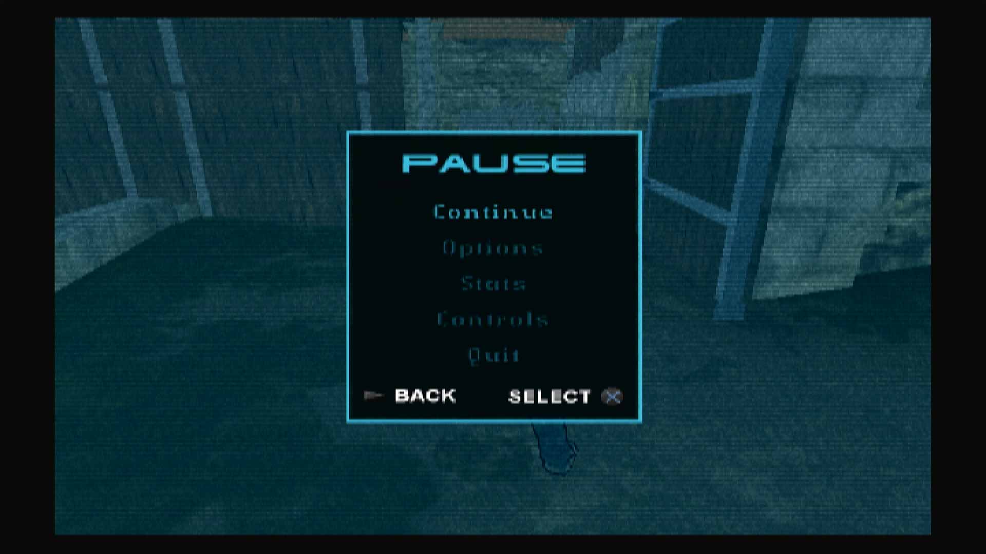 Jumper Griffins Story PS2 pause menu