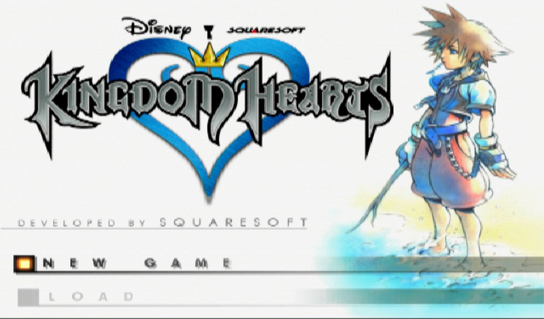 Kingdom Hearts PS2 title screen