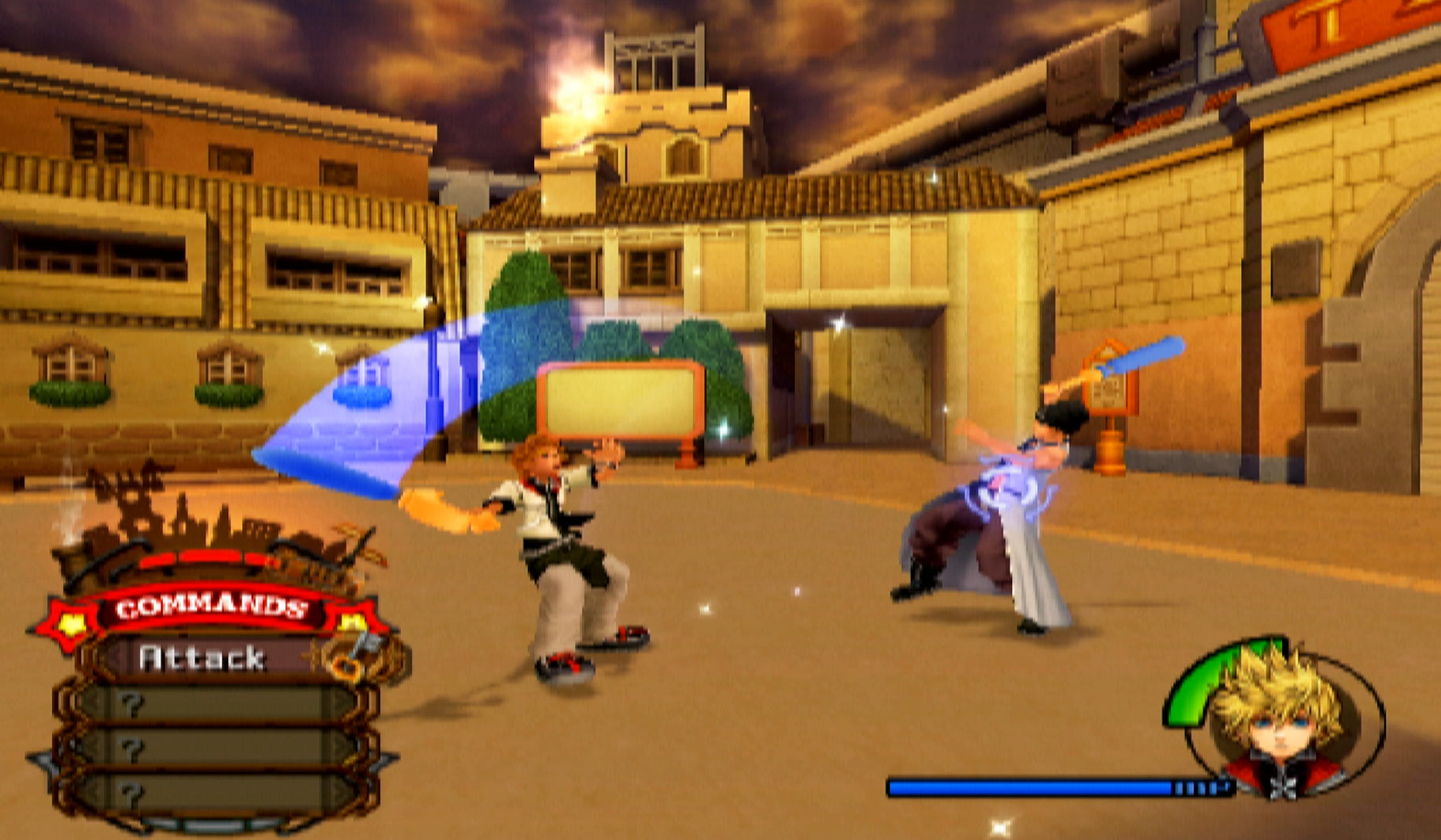 Kingdom Hearts II PS2 fighting