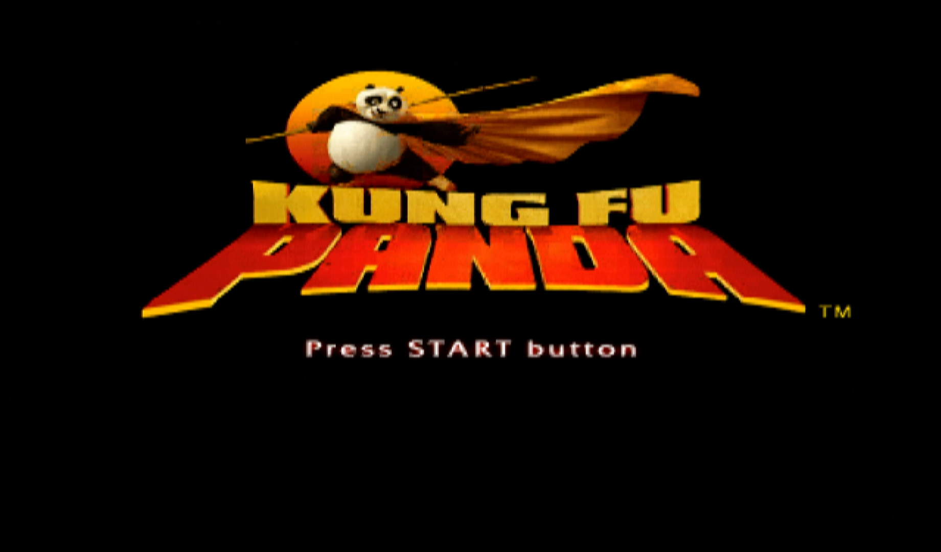 Kung Fu Panda PS2 title screen