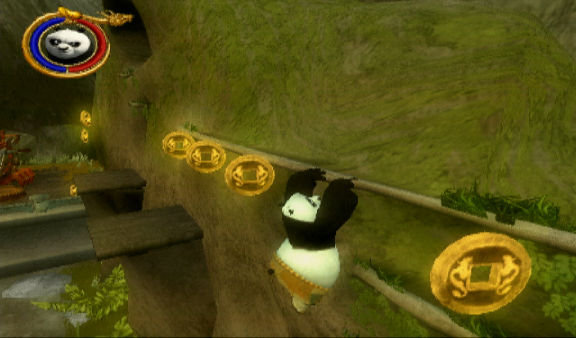 Kung Fu Panda PS2 wall climbing