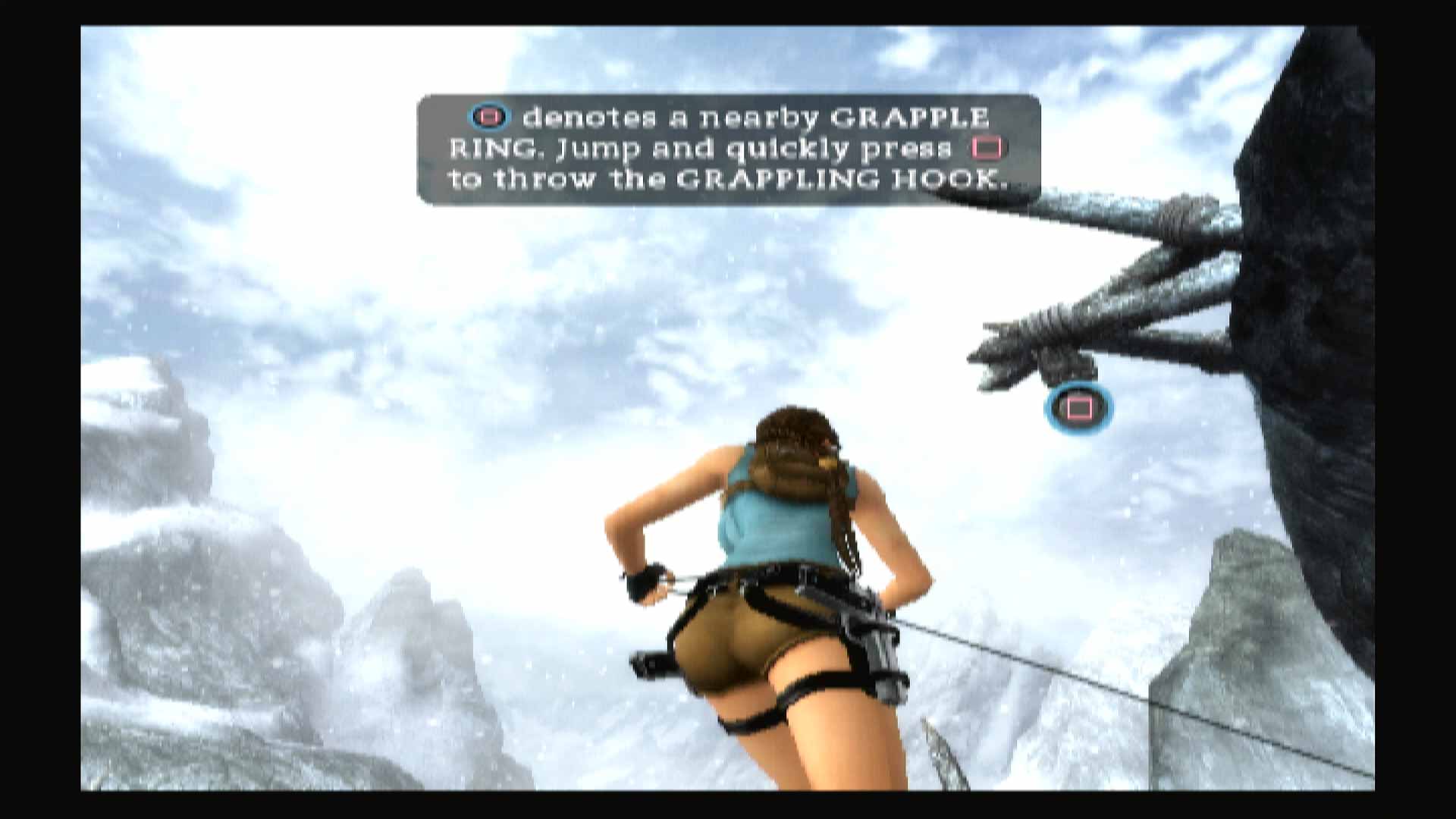 Tomb Raider Anniversary PS2 grappling