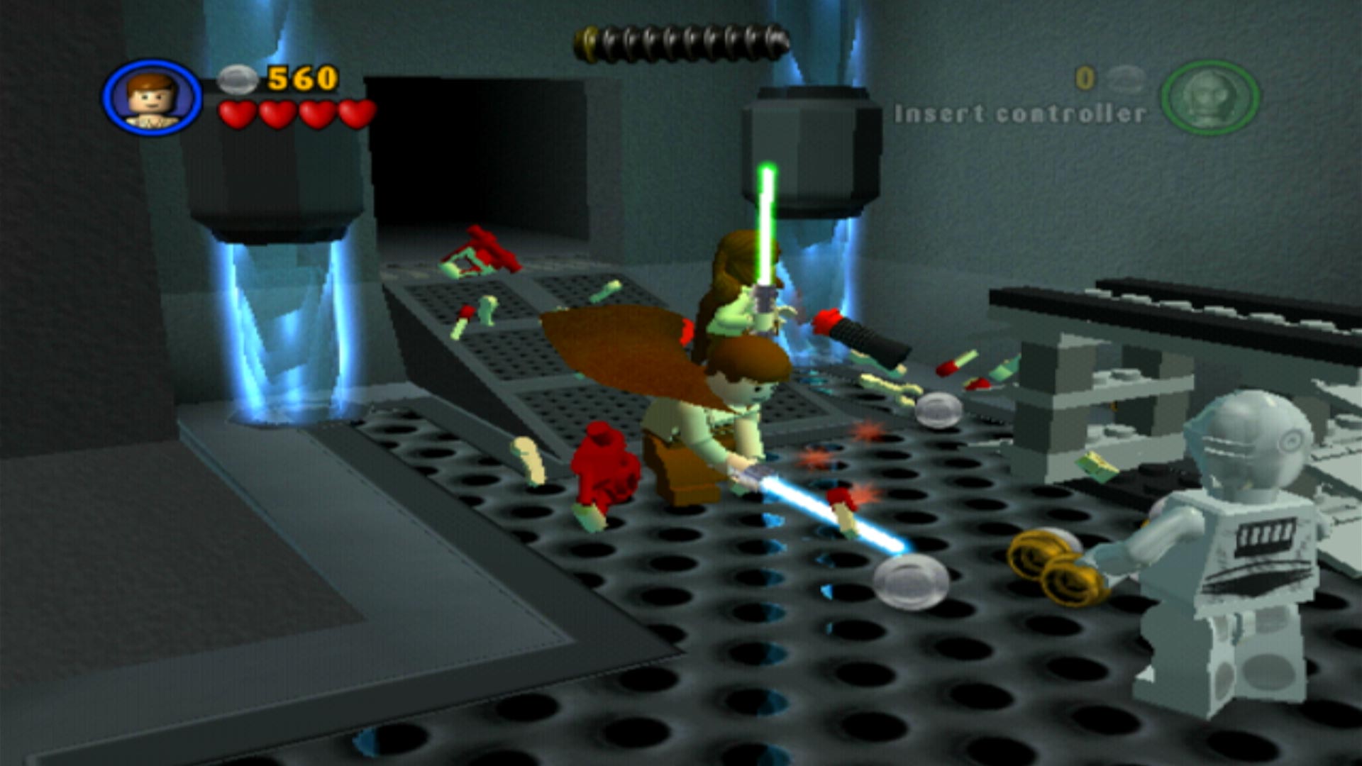 Lego Star Wars The Video Game PS2 lightsaber fights