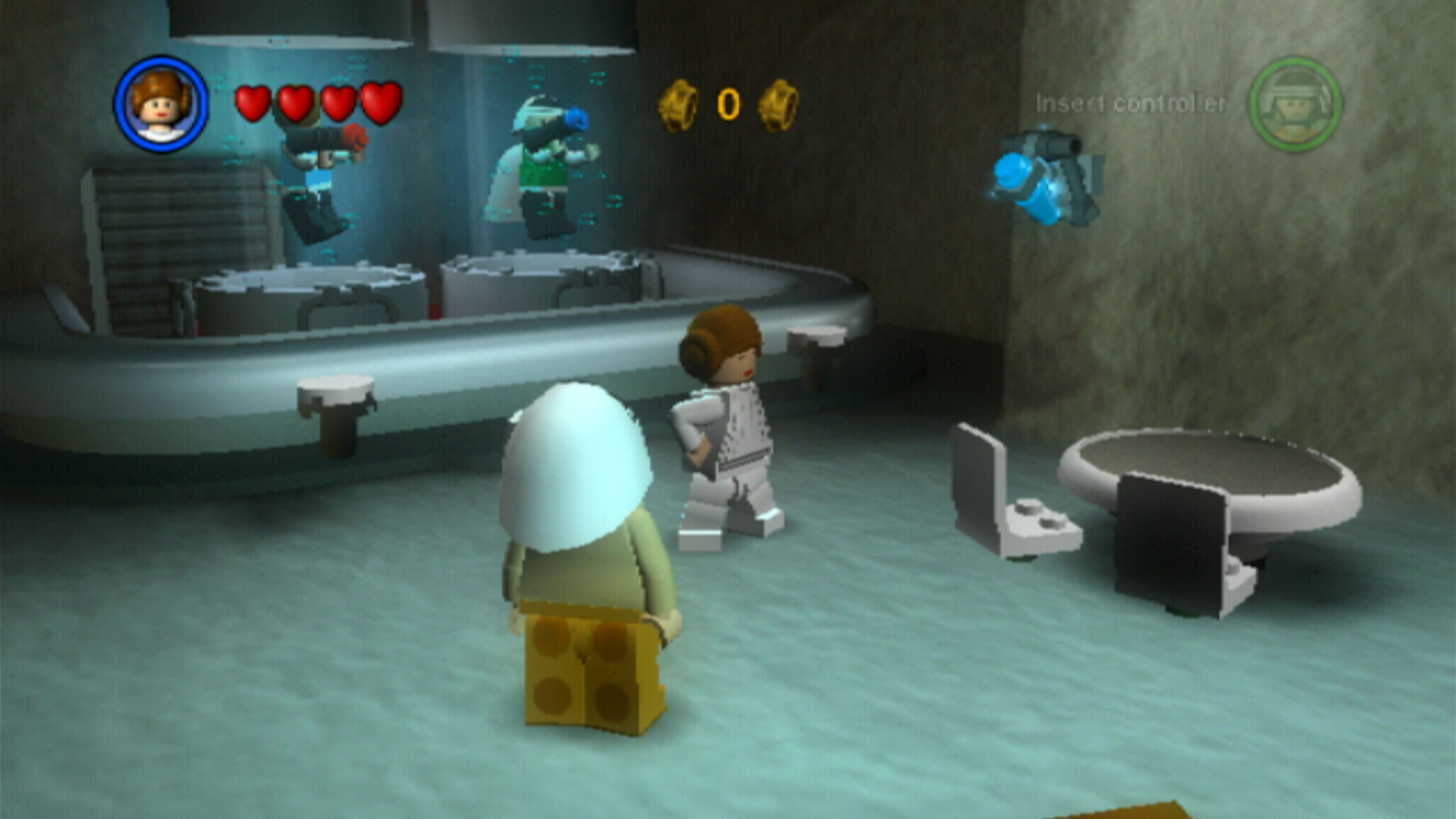 Lego Star Wars II The Original Trilogy PS2 inside catina