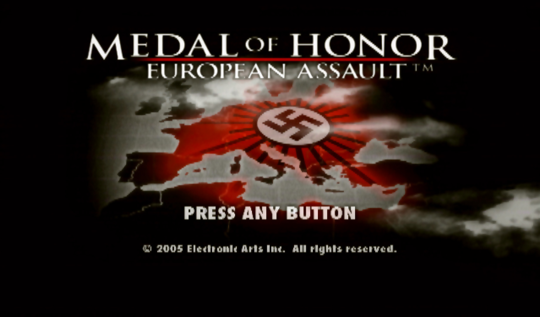 Medal of Honor European Assault PS2 title screen