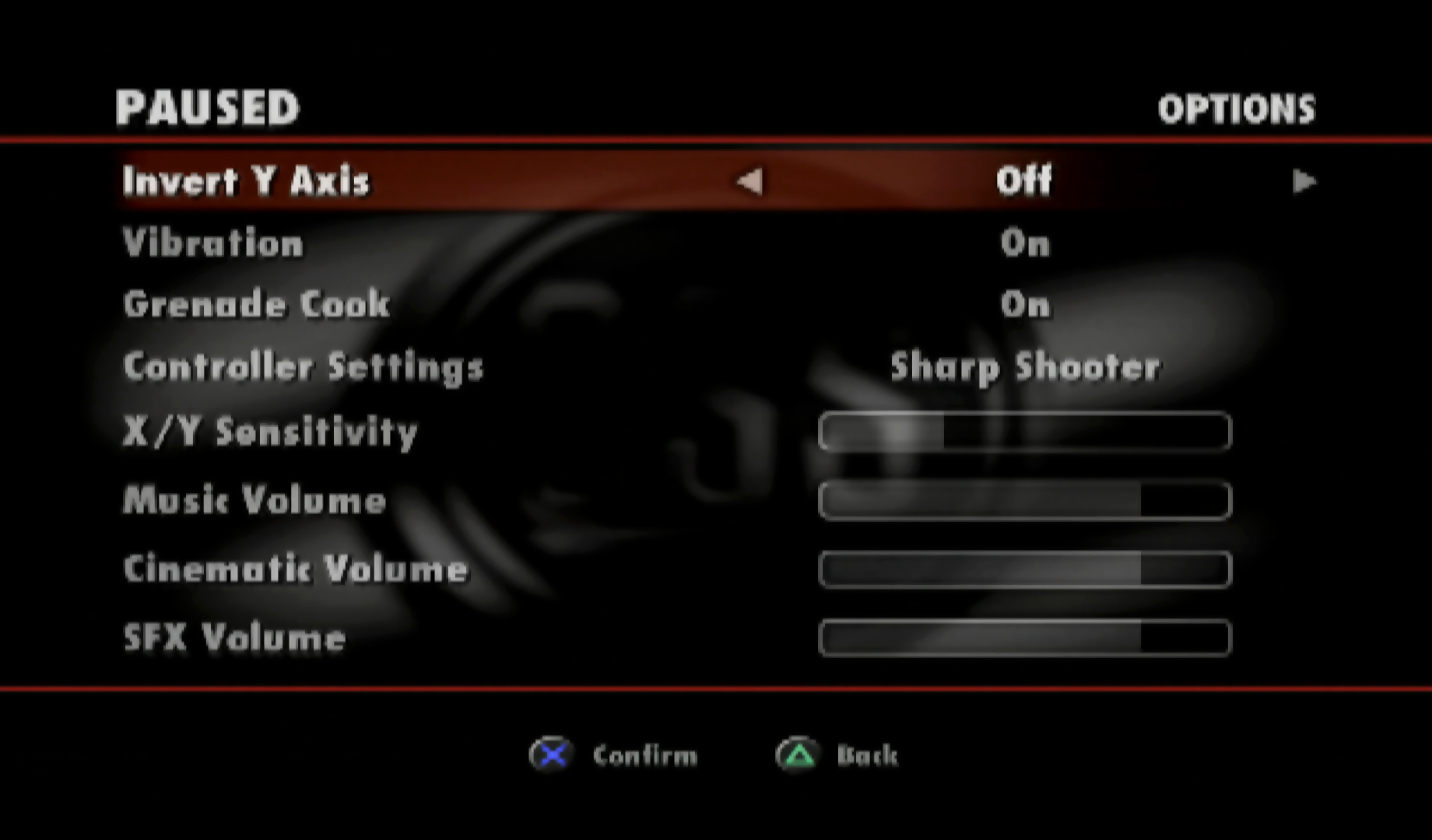 Medal of Honor European Assault PS2 pause menu