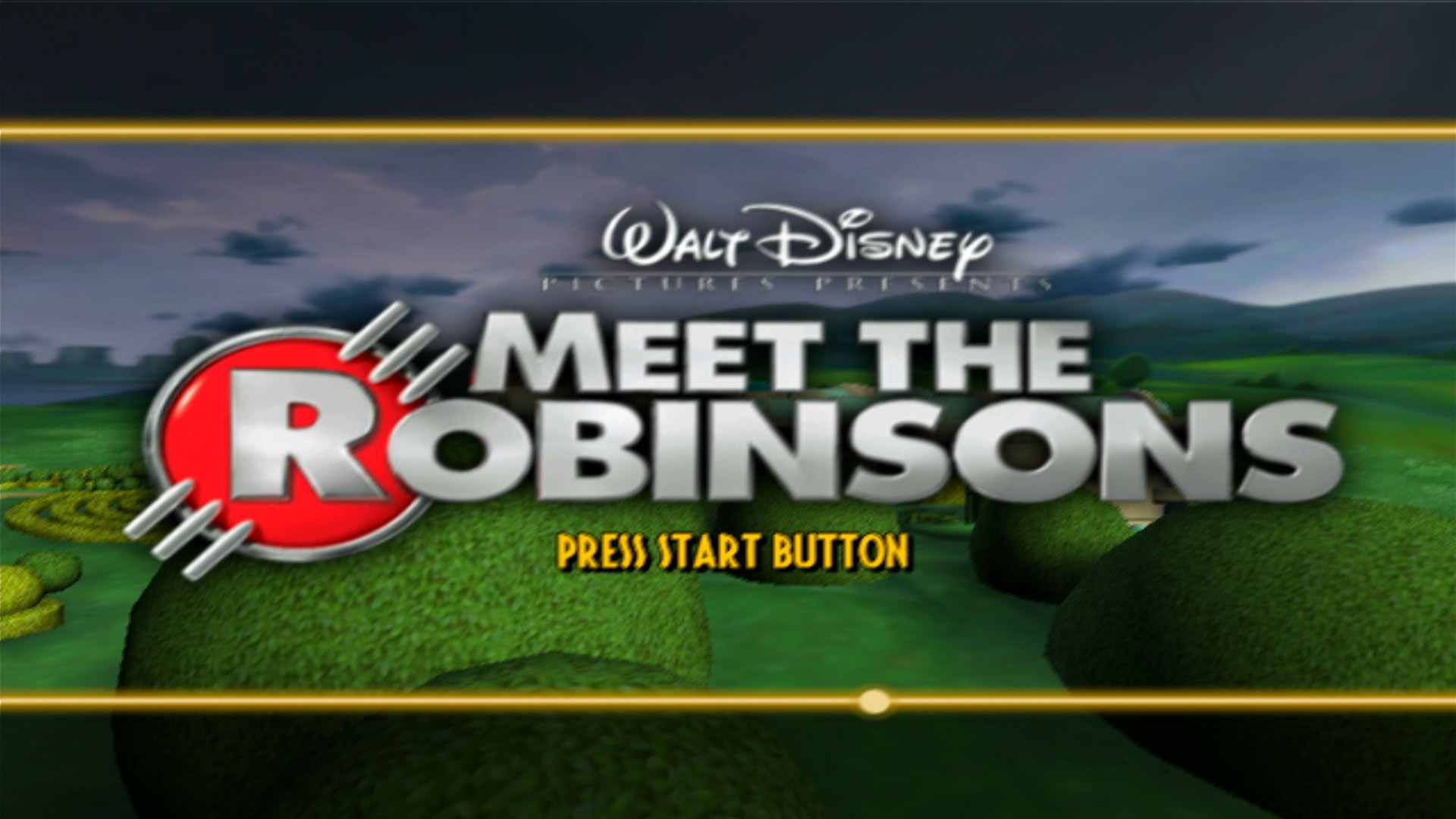 Meet the Robinsons PS2 title start screen