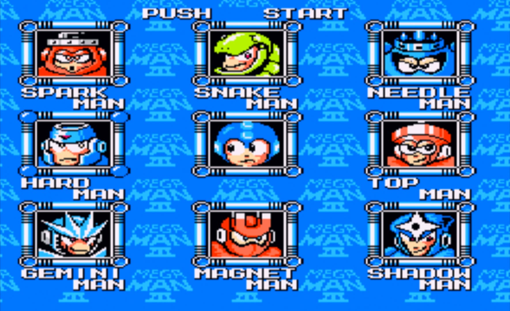 Mega Man Anniversary Collection PS2 character select