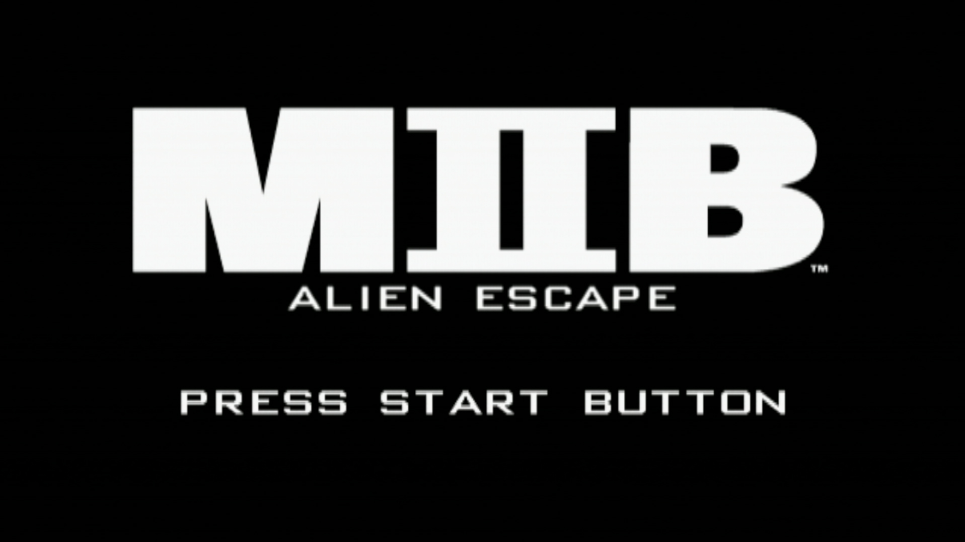 MIB Alien Escape PS2 title screen