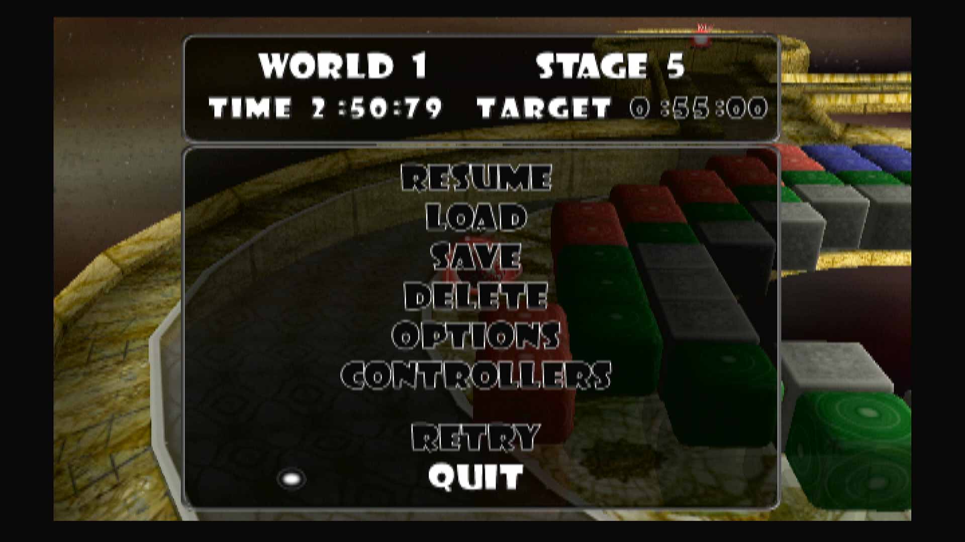 Mojo! PS2 pause menu