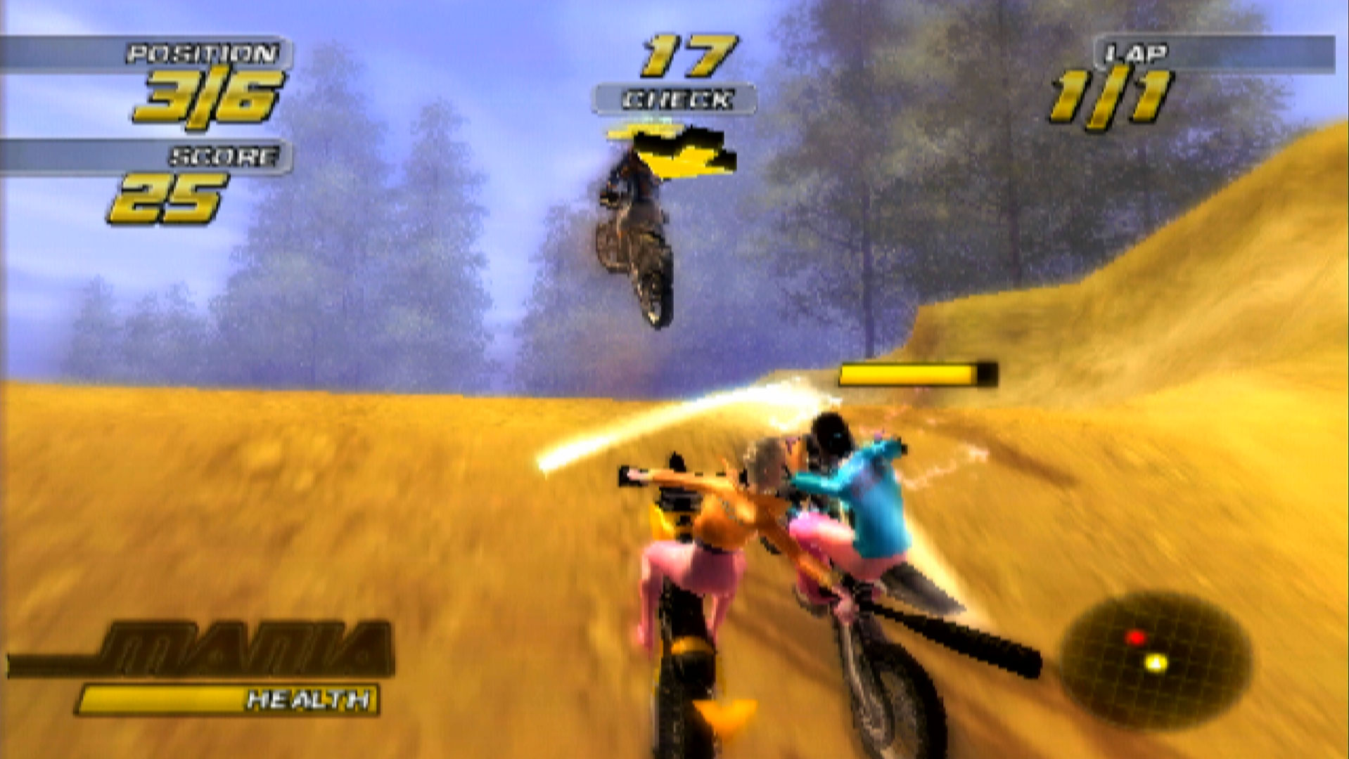 Motocross Mania 3 PS2 bat swing