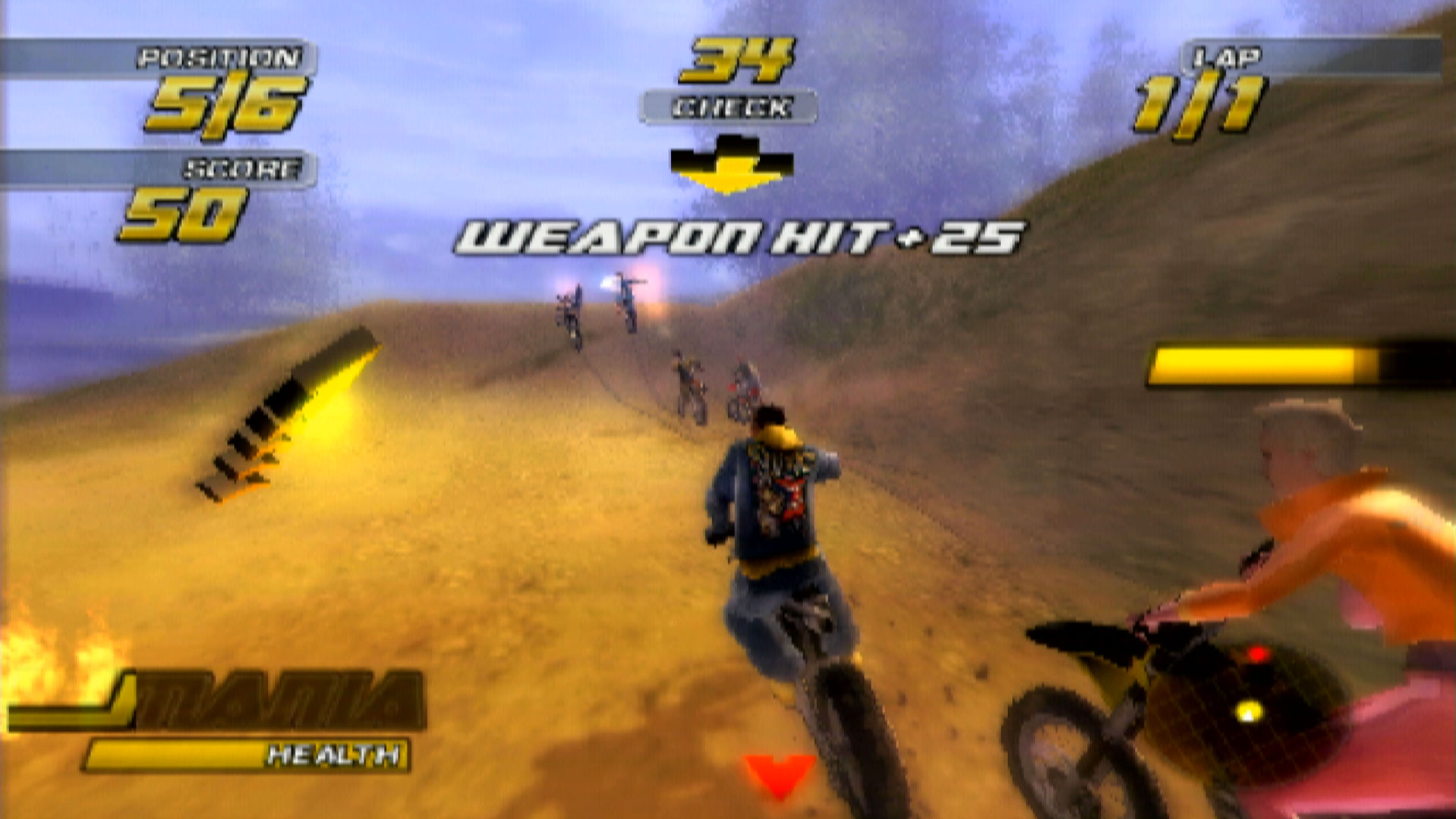 Motocross Mania 3 PS2 race track