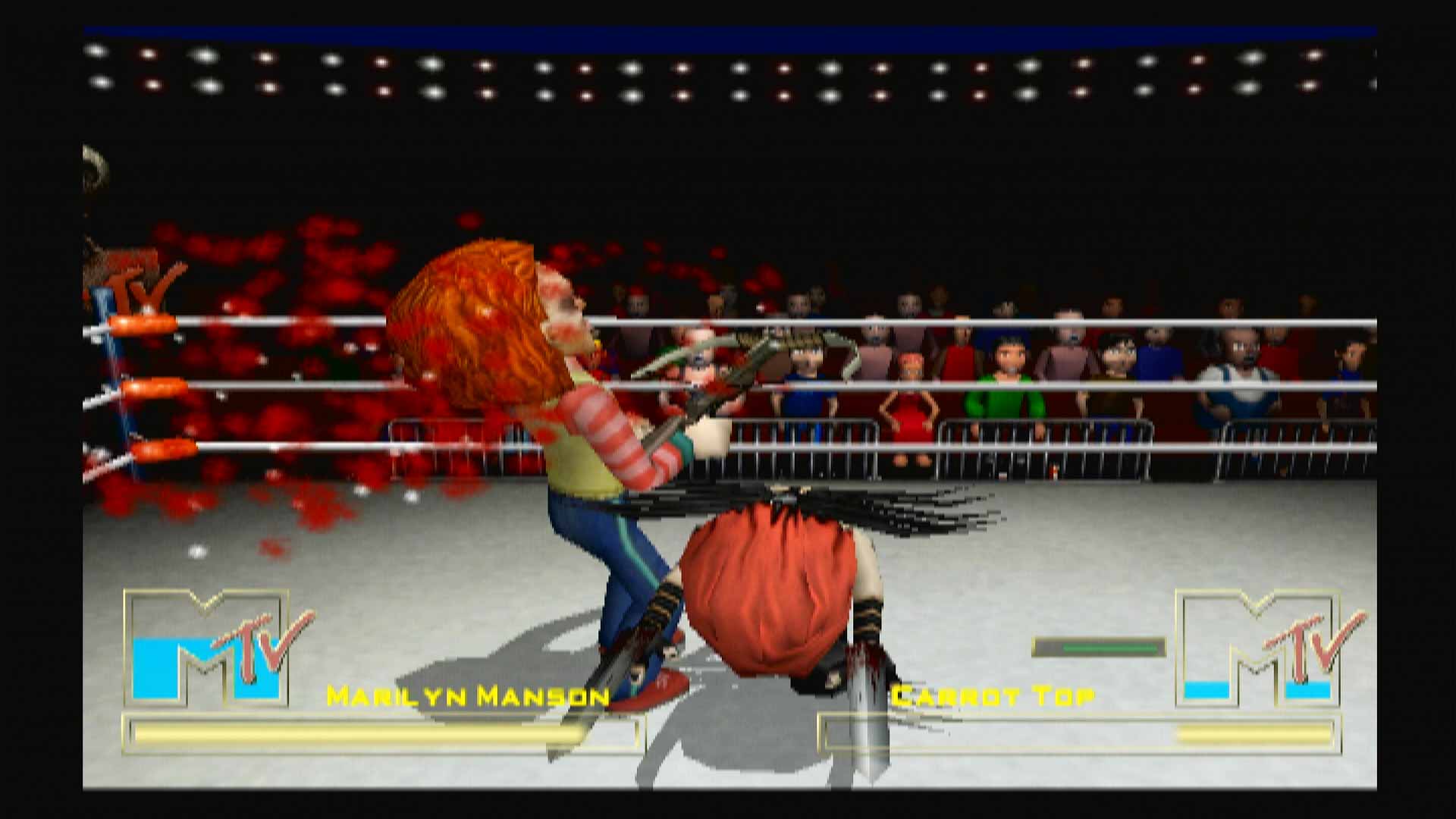 Celebrity Deathmatch MTV PS2 Carrot Top Marilyn Manson