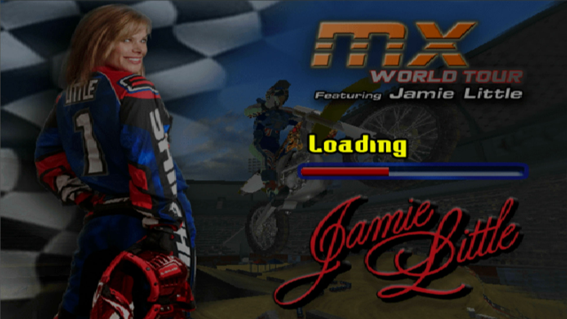 MX World Tour Featuring Jamie Little PS2 loading screen