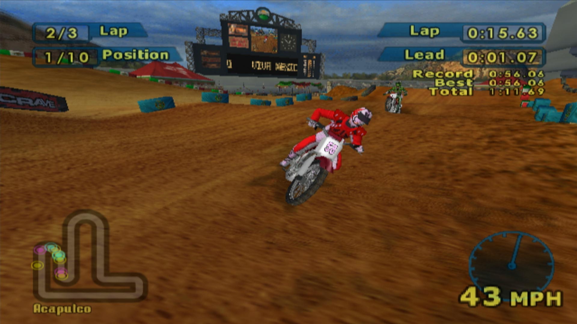 MX World Tour Jamie Little PS2 corner front view