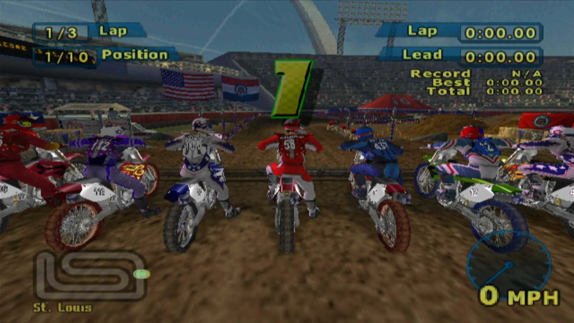 MX World Tour Jamie Little PS2 st louis starting line