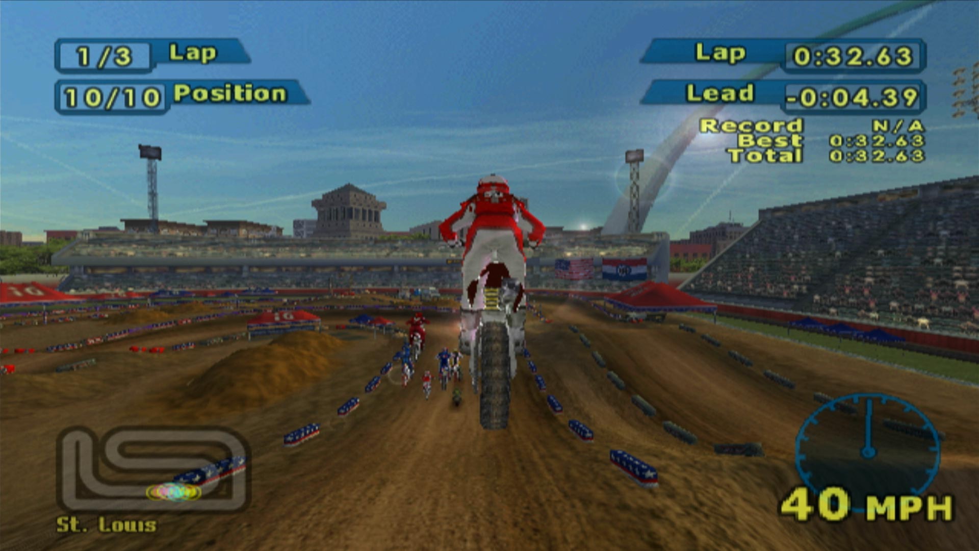 MX World Tour Jamie Little PS2 screenshot jump