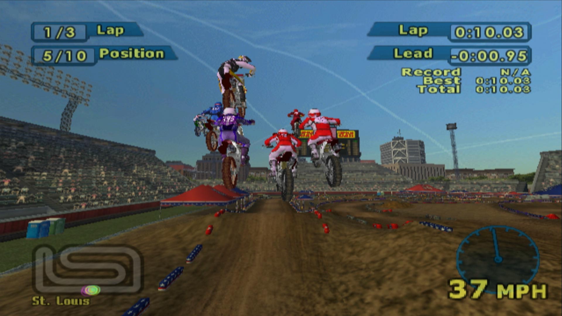 MX World Tour Jamie Little PS2 group jump