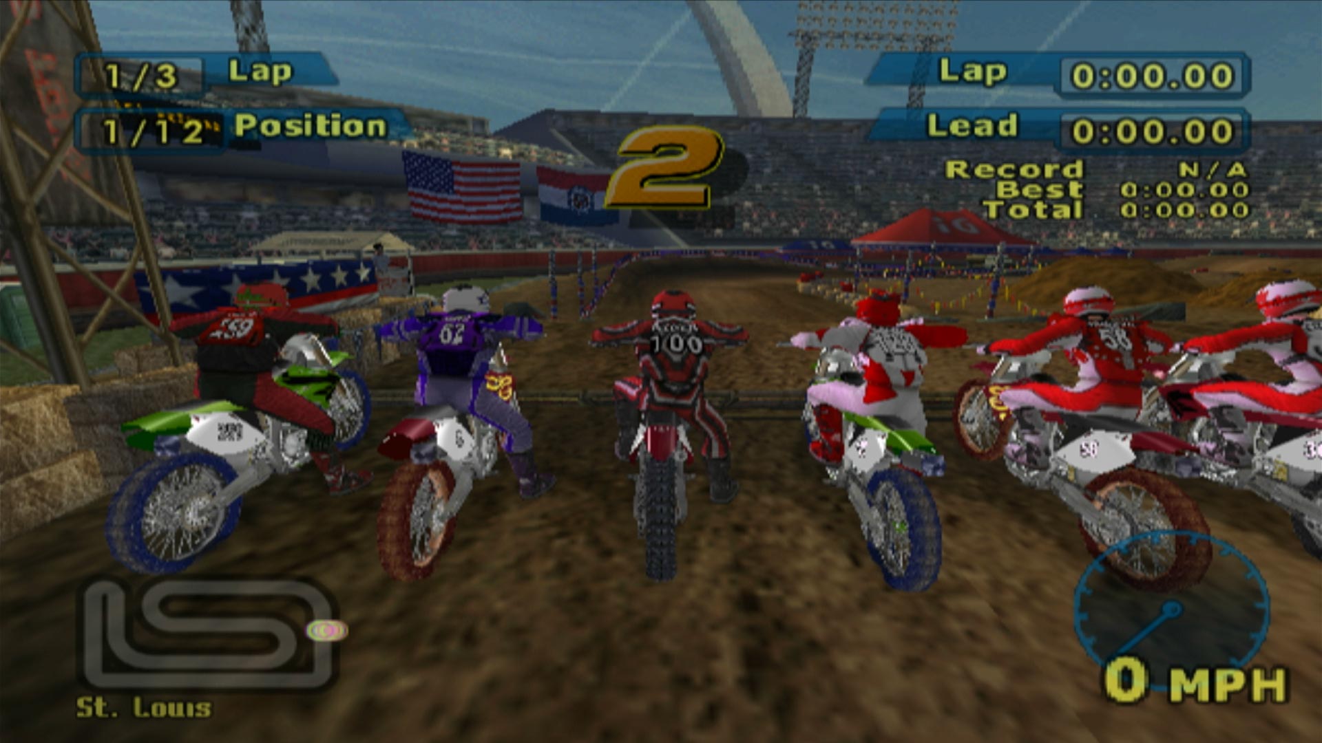 MX World Tour Jamie Little PS2 taming down race