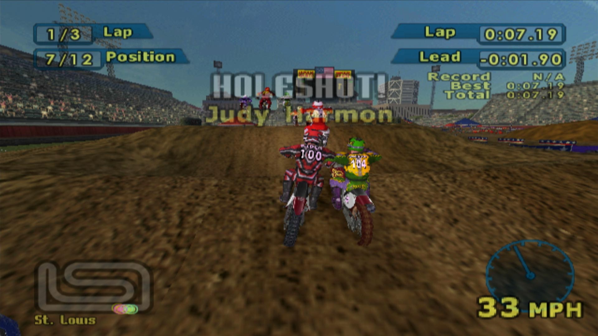 MX World Tour Jamie Little PS2 track jumps