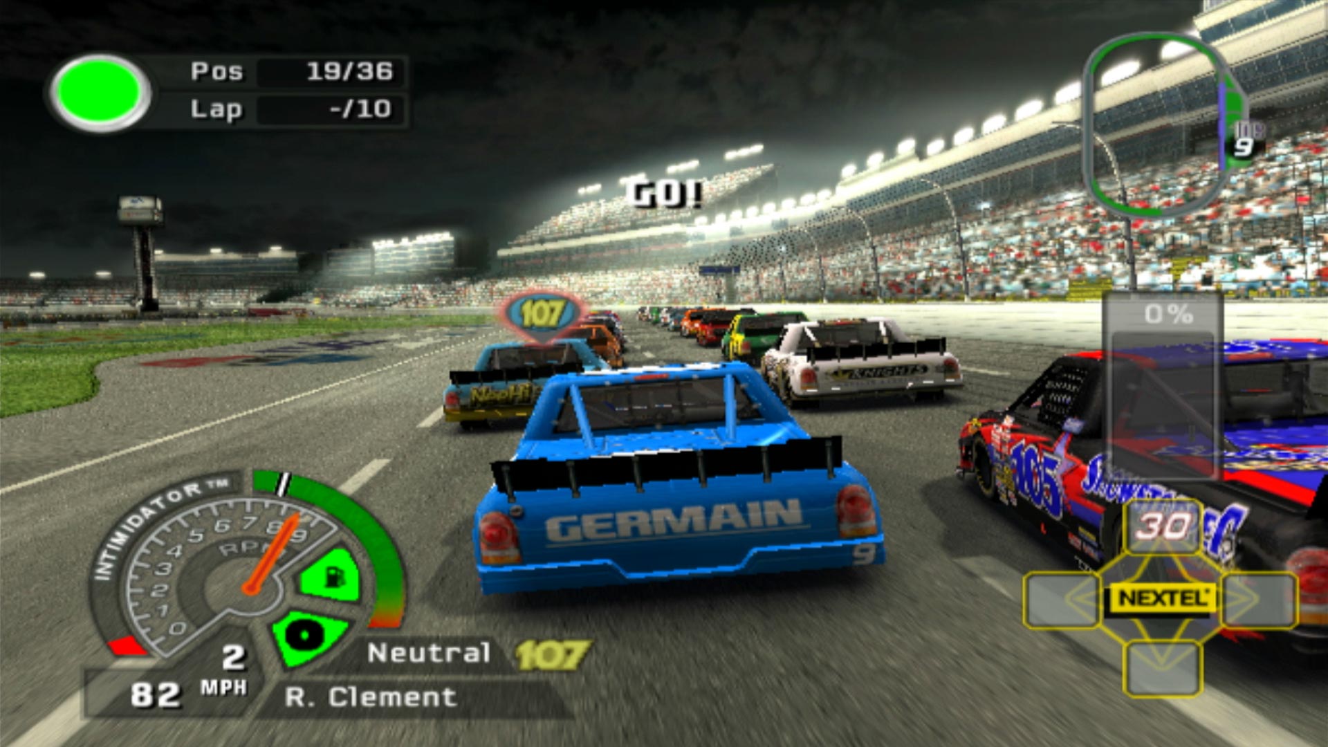 NASCAR 07 PS2 truck race