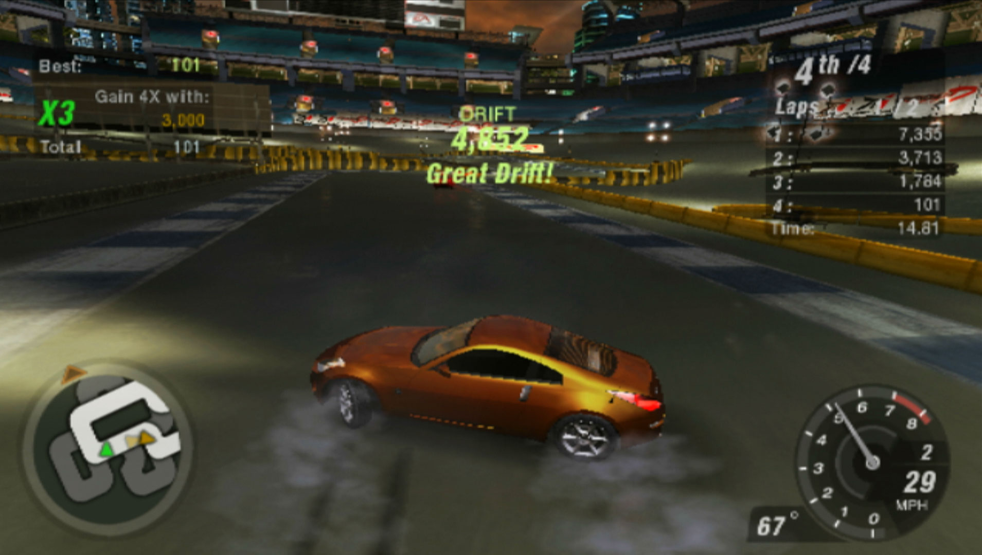 Need for Speed Underground 2 PS2 drifting race