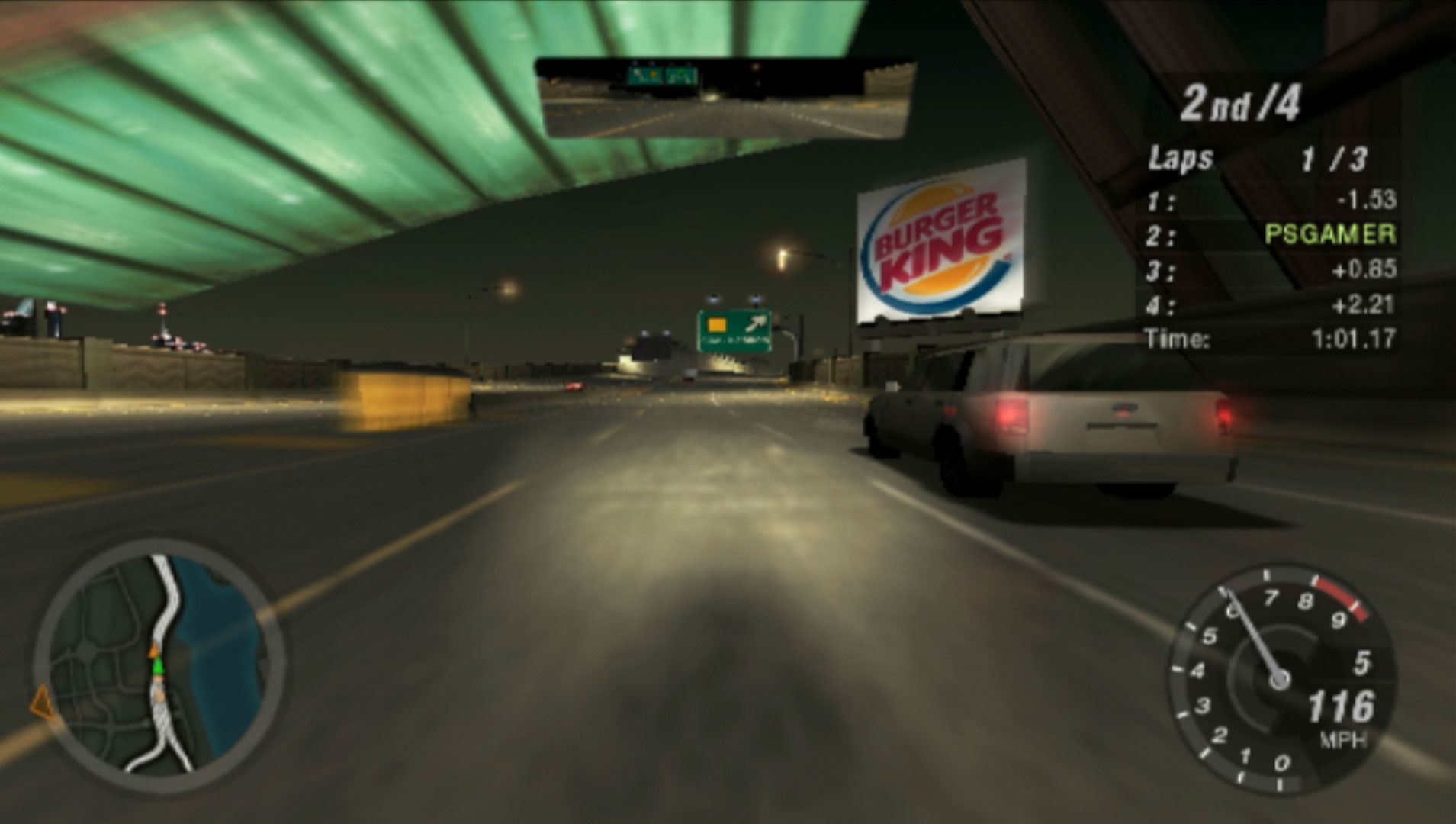 Need for Speed Underground 2 PS2 burger king billboard