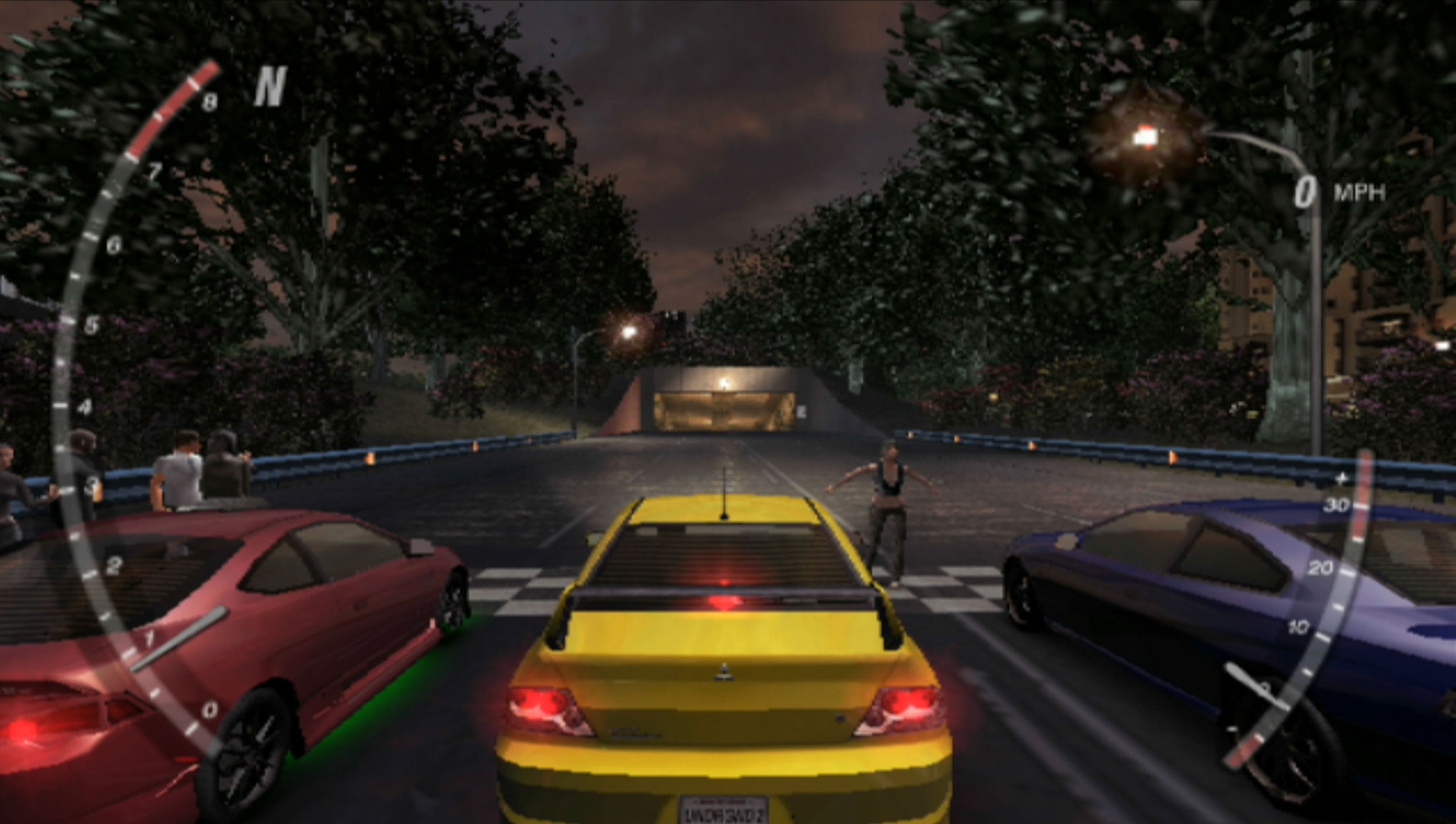 Need for Speed Underground 2 PS2 drag race lancer
