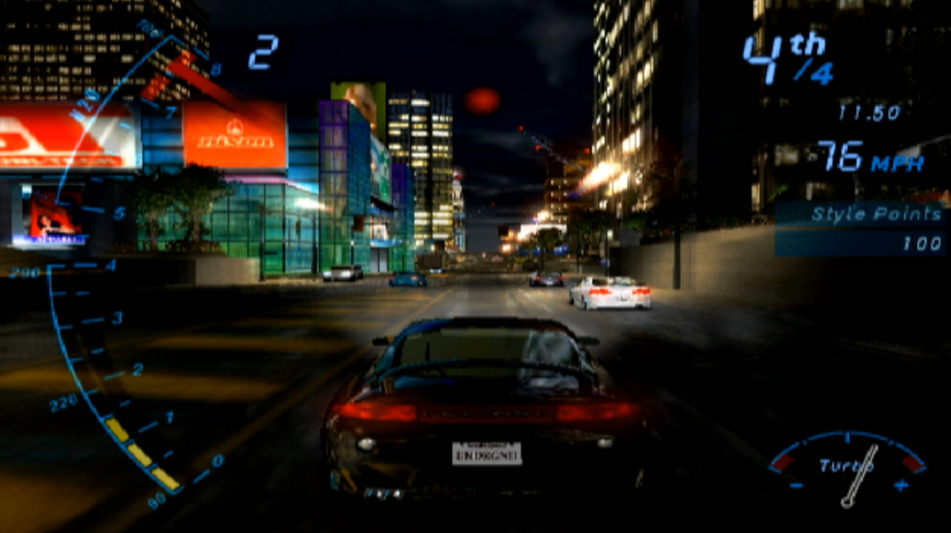 Need for Speed Underground PS2 black Mitsubishi Eclipse