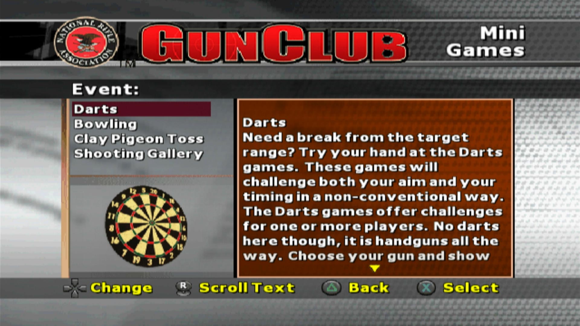 NRA Gun Club PS2 mini-games