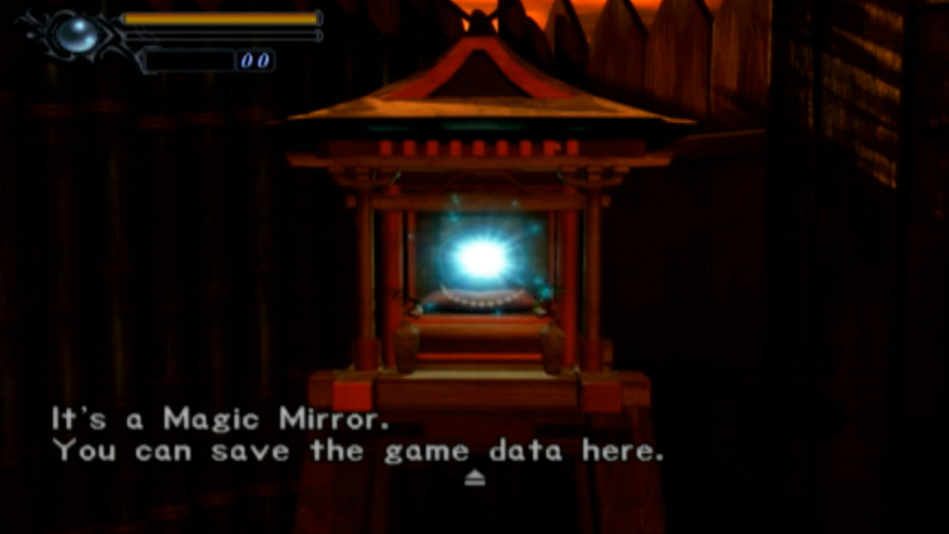 Onimusha Warlords PS2 magic mirror save point