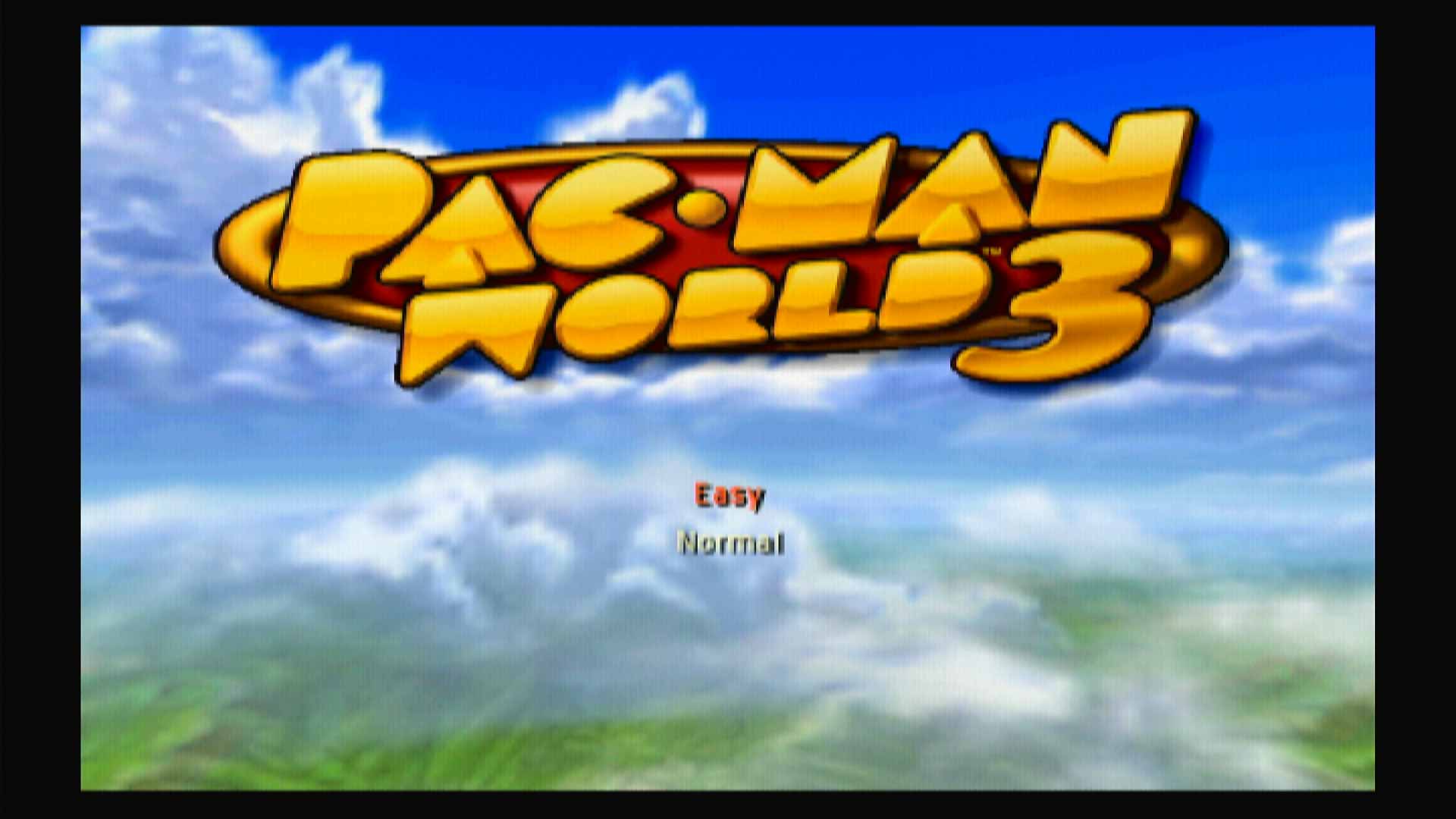 Pac-Man World 3 PS2 menu screen