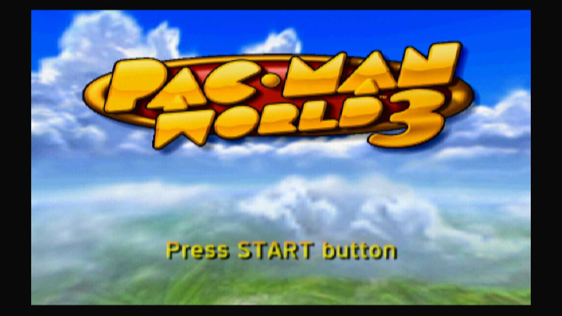 Pac-Man World 3 PS2 start menu