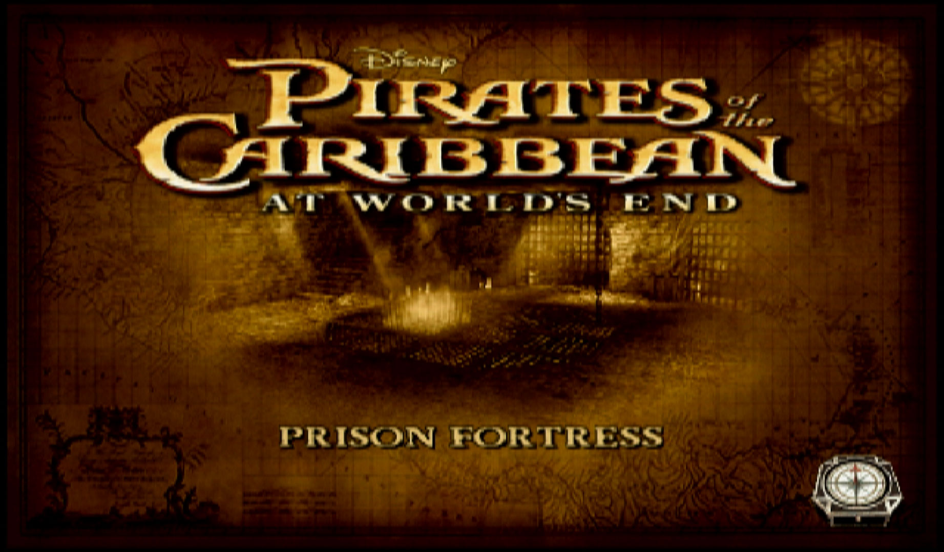 Pirates Caribbean At Worlds End PS2 title page