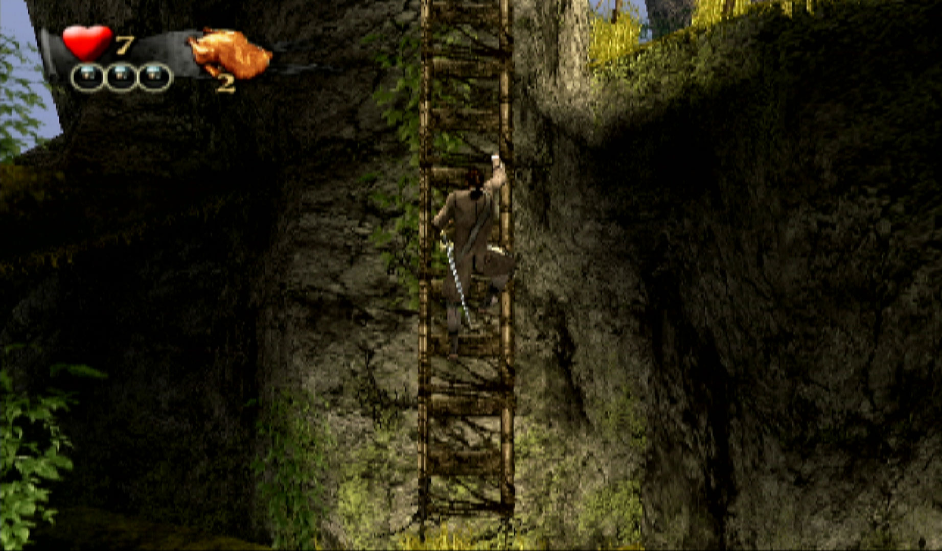 Pirates Caribbean At Worlds End PS2 climbing ladder