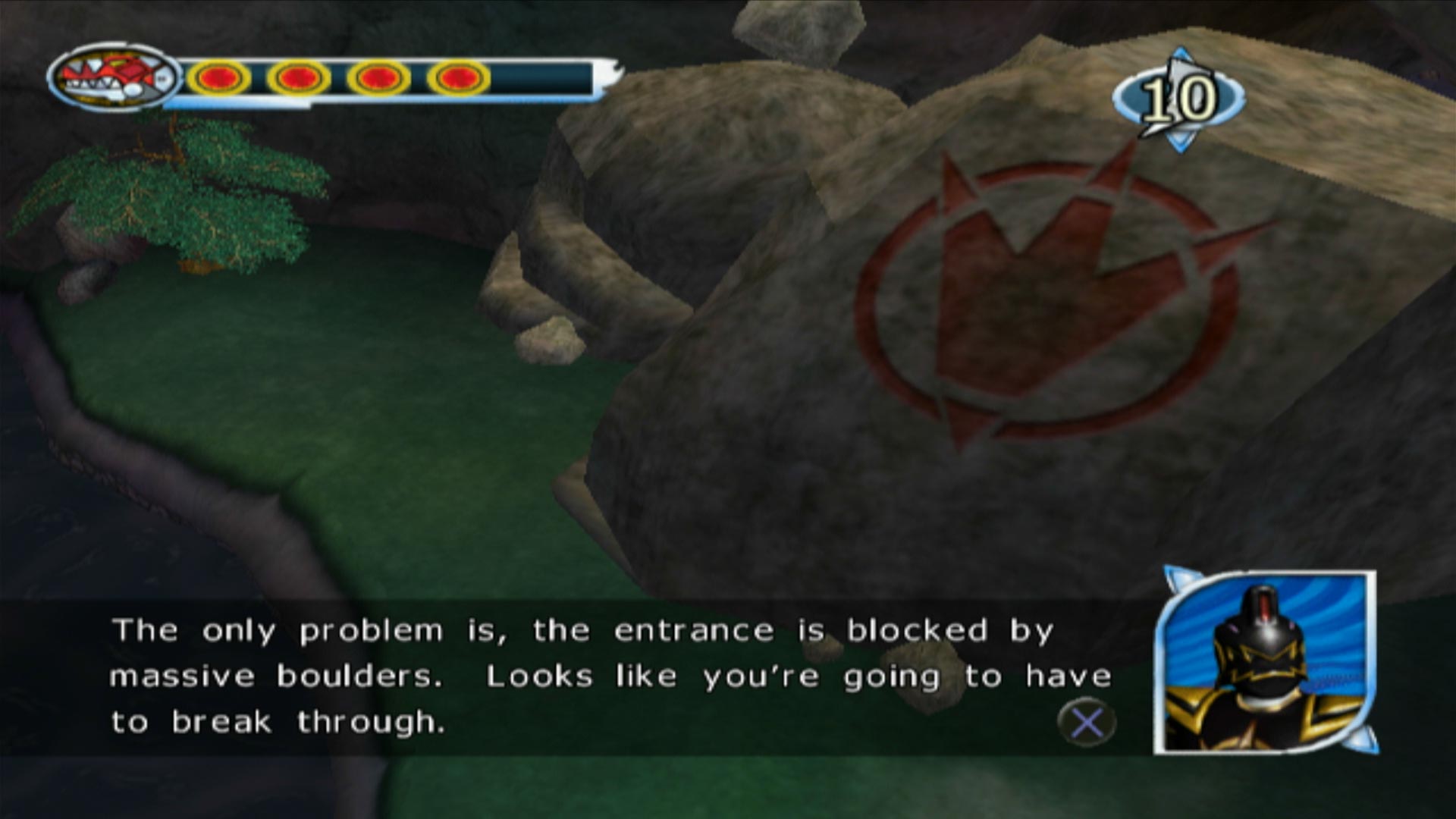 Power Rangers Dino Thunder PS2 massive boulders