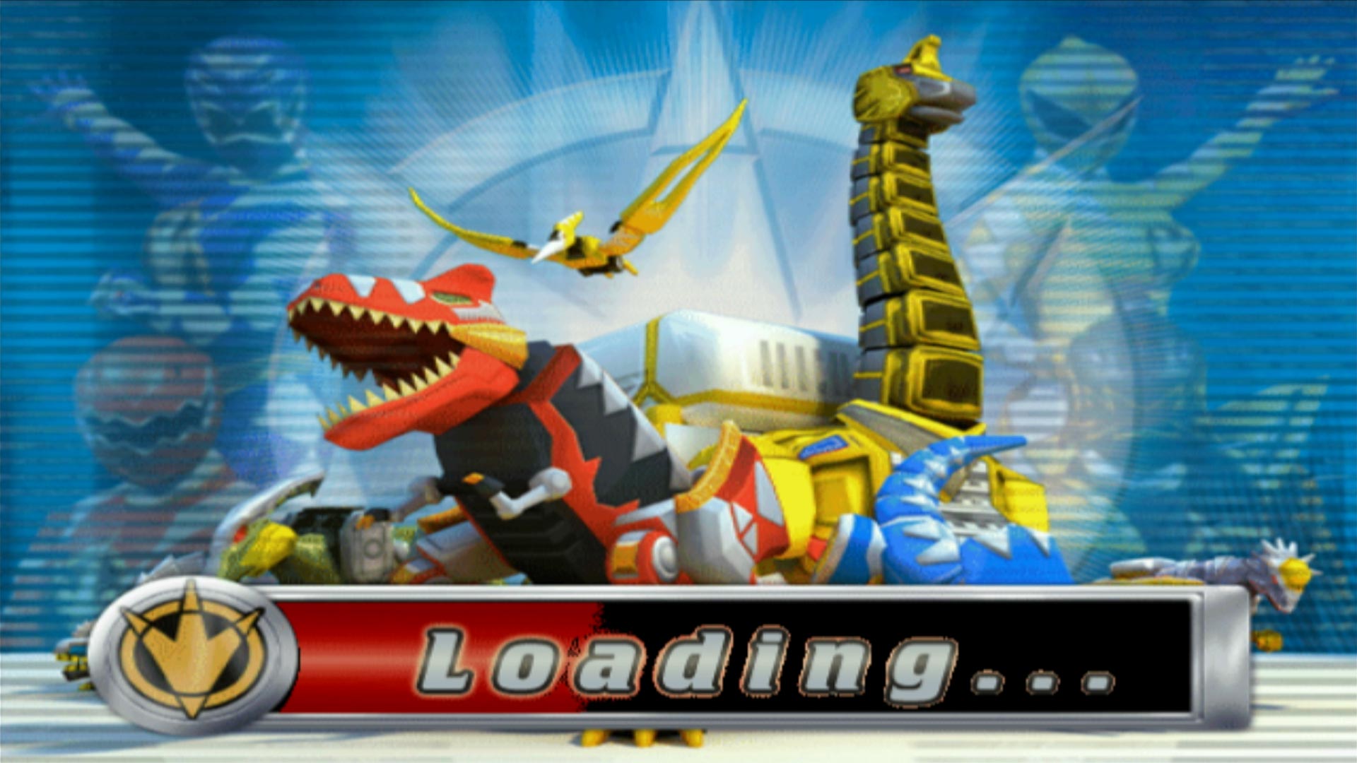 Power Rangers Dino Thunder PS2 loading screen