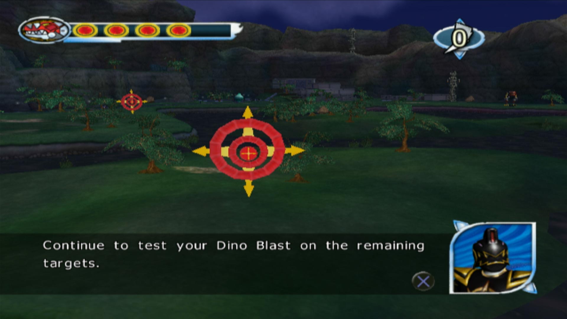 Power Rangers Dino Thunder PS2 dino blast targets