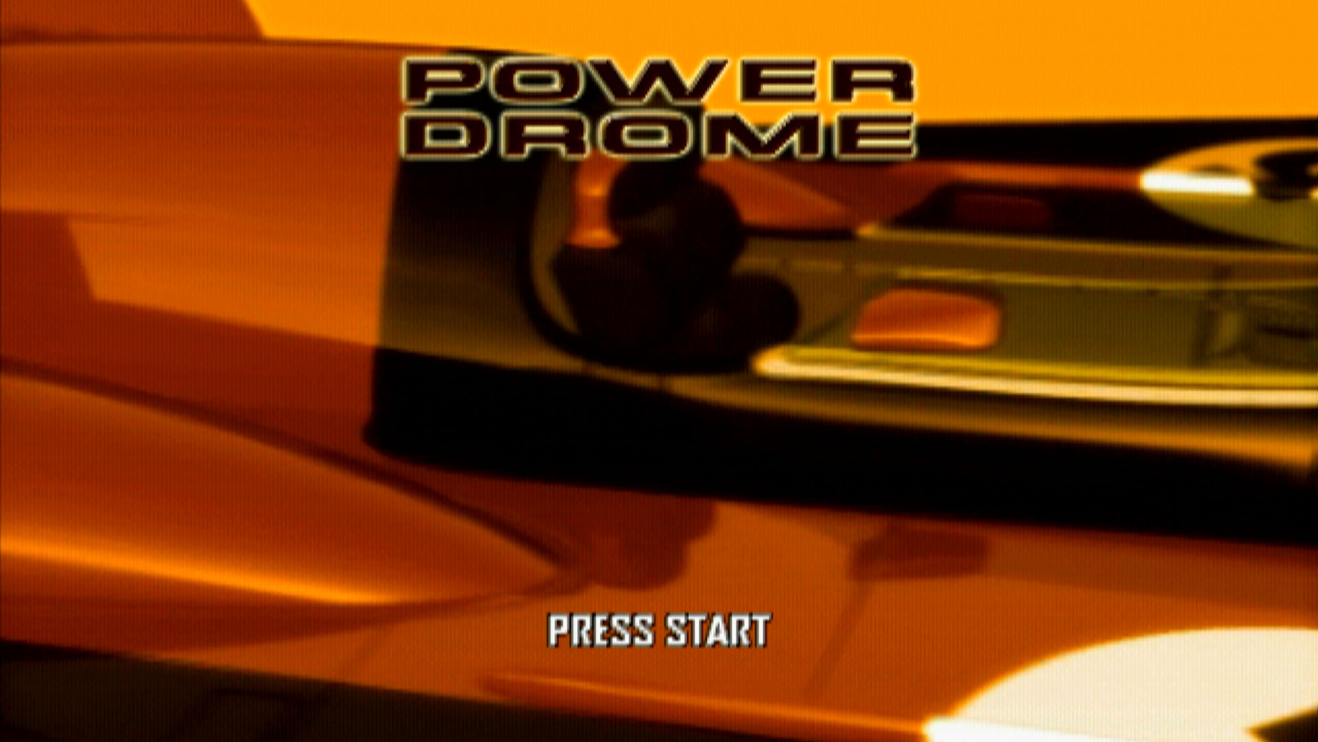 Powerdrome PS2 title screen