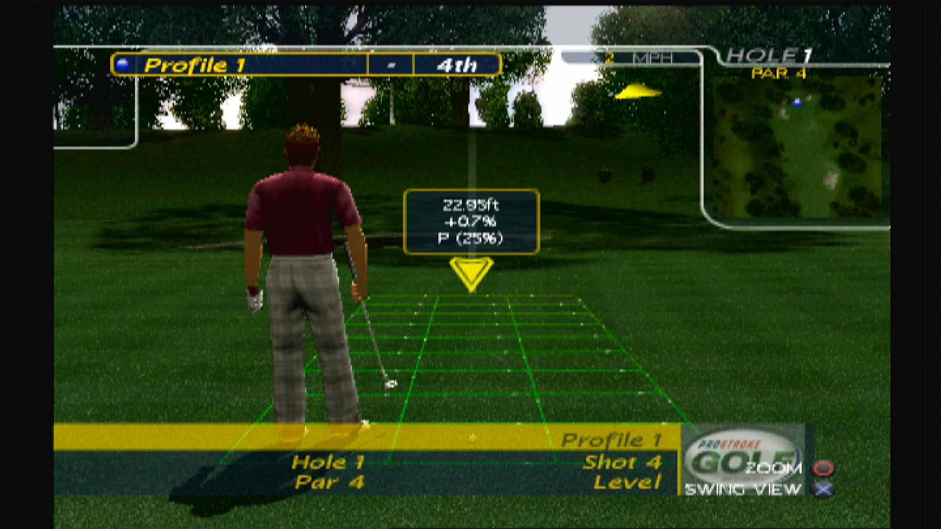 ProStroke Golf World Tour 2007 PS2 green alignment