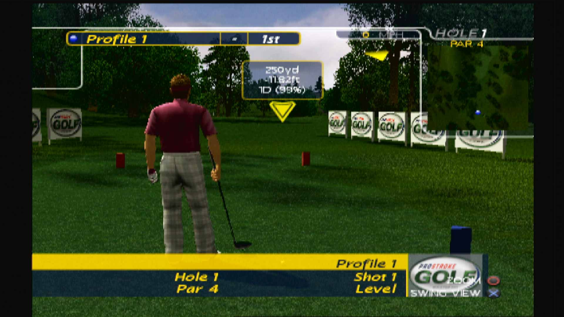 ProStroke Golf World Tour 2007 PS2 1st hole