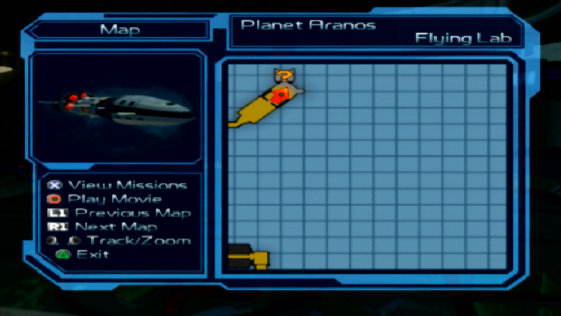 Ratchet & Clank Going Commando PS2 planet aranos map