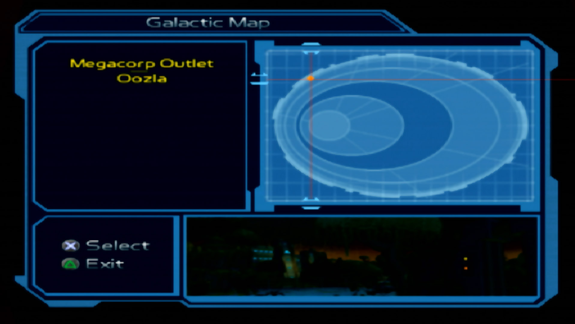 Ratchet & Clank Going Commando PS2 galactic map