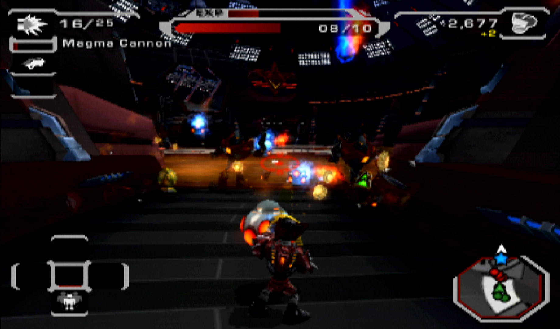 Ratchet Deadlocked PS2 battle