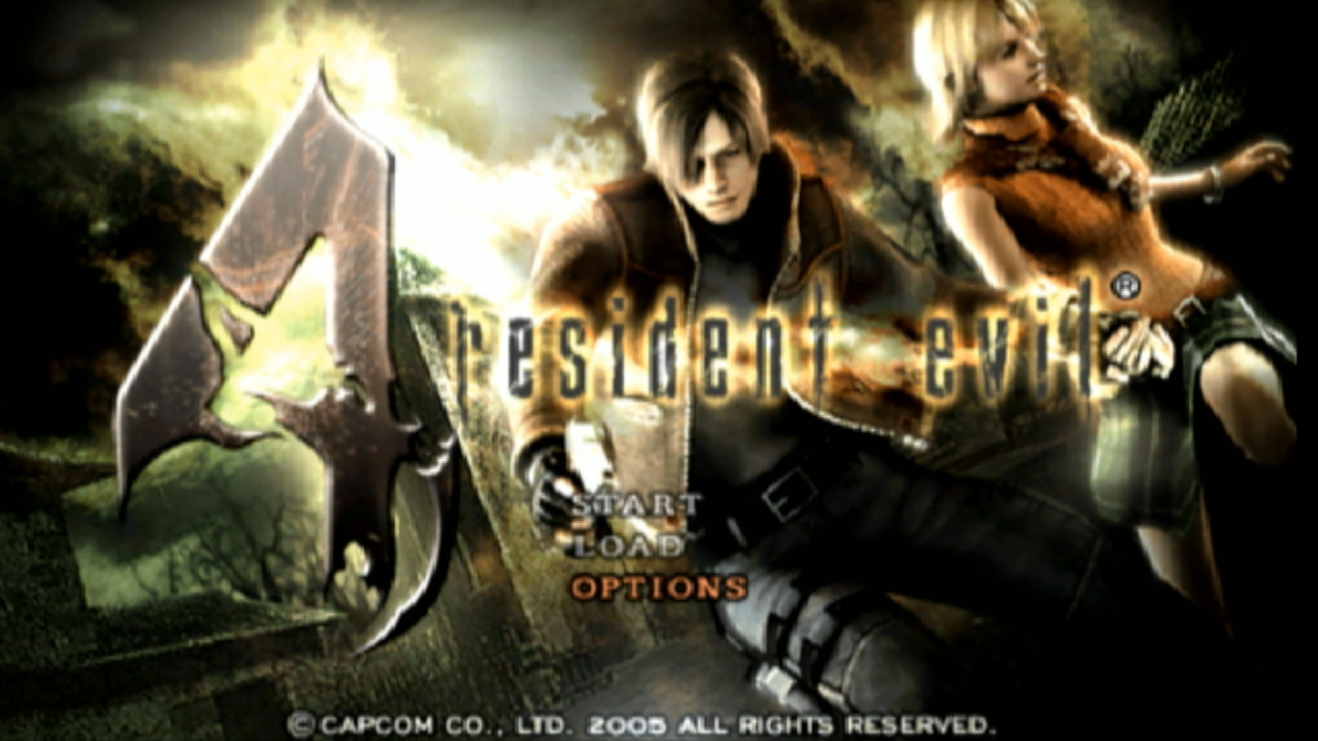 Resident Evil 4 PS2 title screen