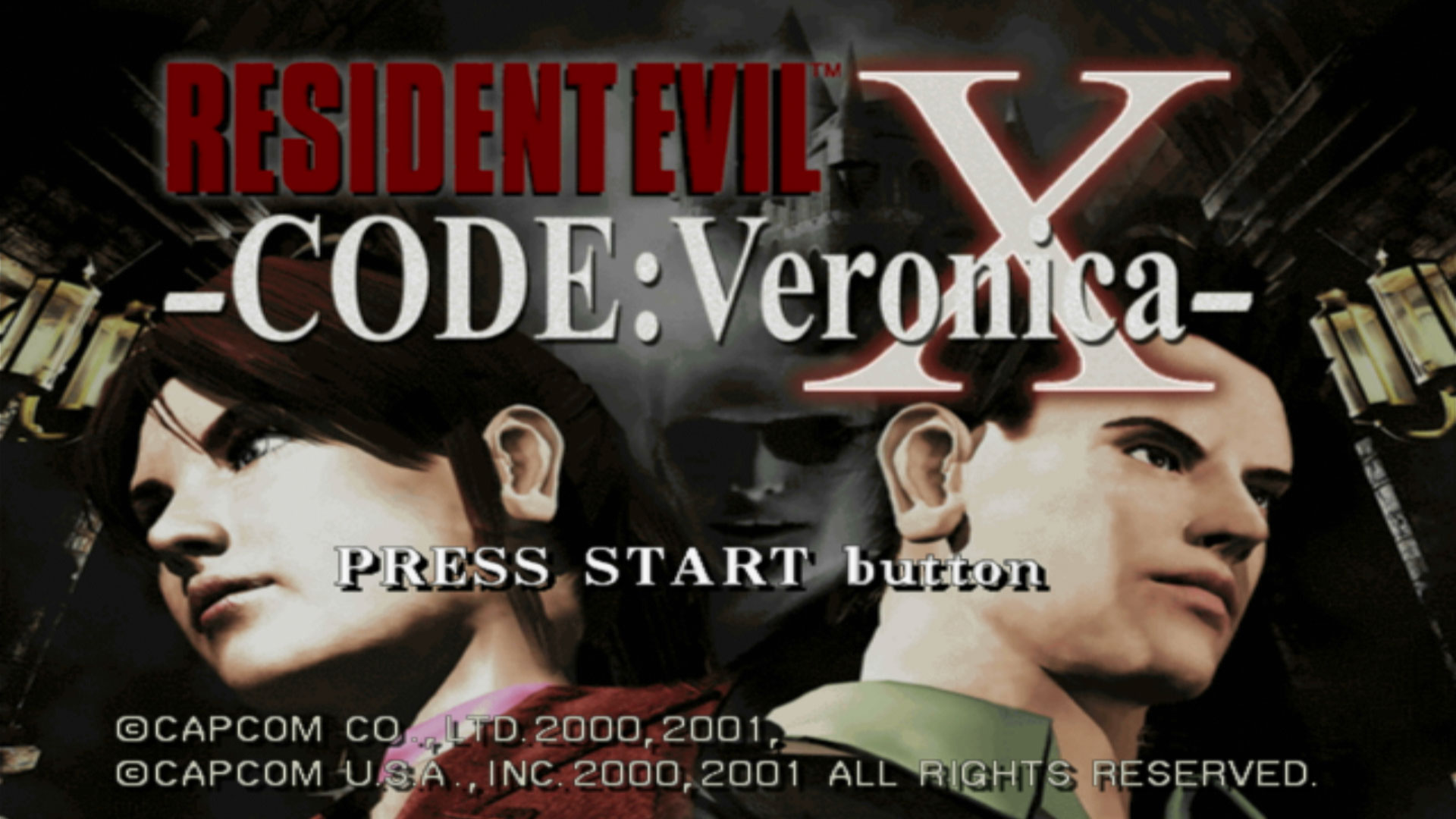 Resident Evil CODE:Veronica PS2 title screen