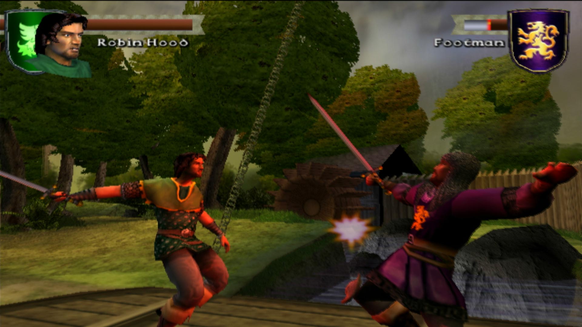 Robin Hood Defender of the Crown PS2 sword fighting